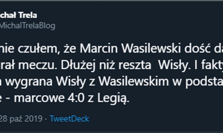 WTEDY ostatni raz Wisła wygrała z Wasilewskim w składzie! :D